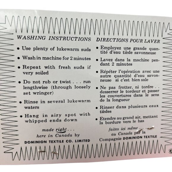 NWT VTG Twin Lamsdowne Tex-made 70x90 Flannelette Flannel Sheet Blanket Pink - Picture 5 of 9